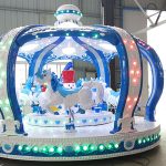 ice snow carousel amusement ride