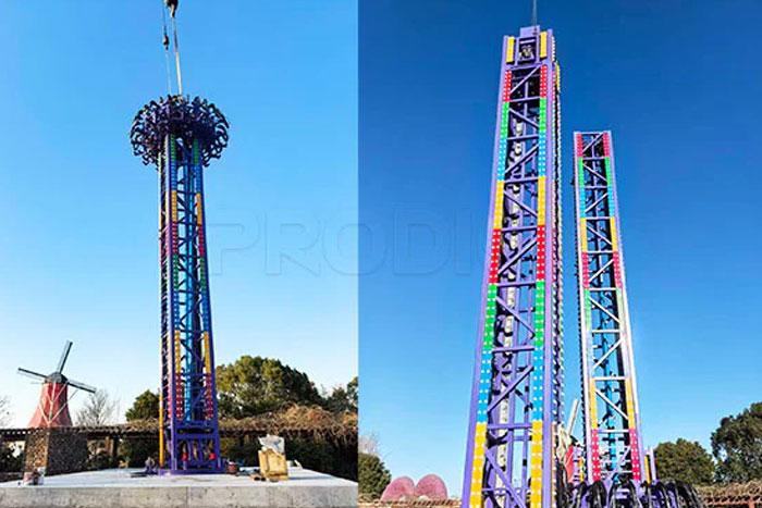 38M drop tower ride supplier