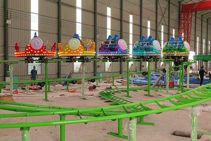 Mini Snail Spinning Roller Coaster Amusement equipment