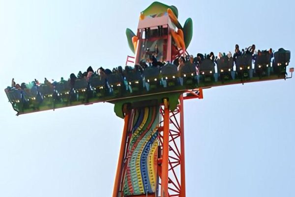 frog hopper drop tower ride frog hopper drop tower ride