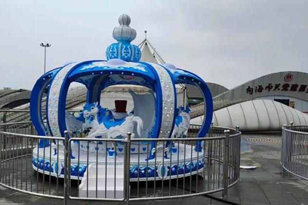 ice snow carousel ride