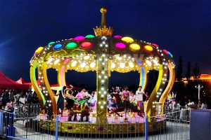 26 seat crown carousel at night 26 seat crown carousel at night