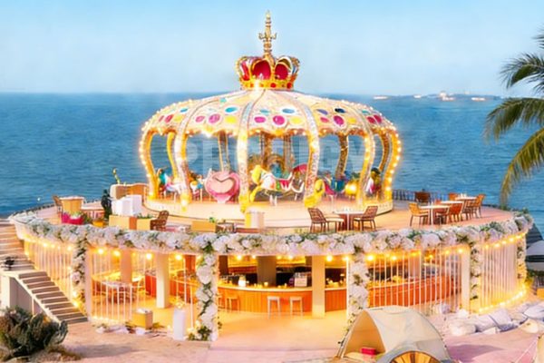 52 seat crown carousel in China 52 seat crown carousel in China