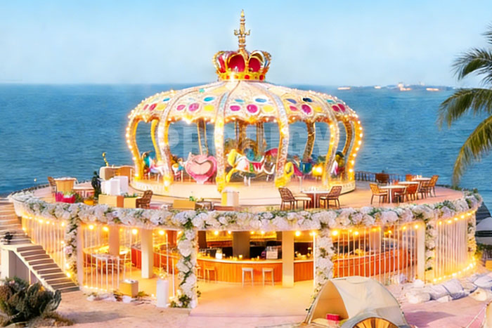 52 seat crown carousel in China 52 seat crown carousel in China
